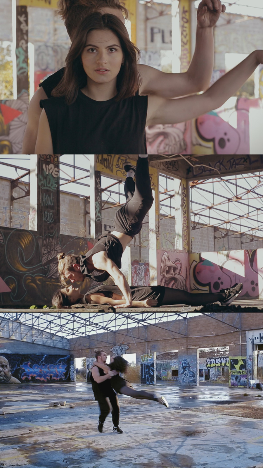 douceur amère stills from dance video with athena derouau morgane demeure recorded in rennes france by lorenna martin