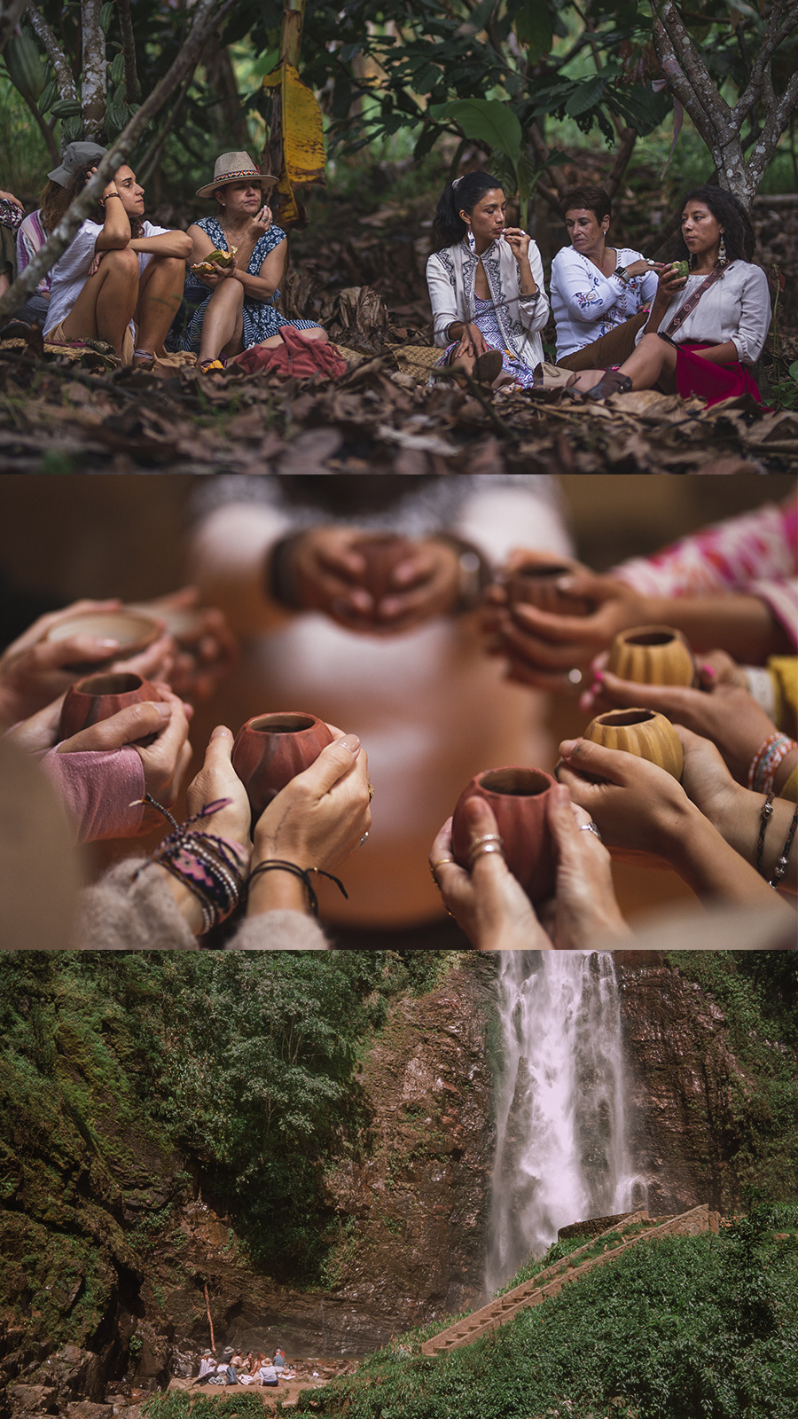 kaukawa women's cacao retreat in cusco region photos by lorenna martin horizontal collage
